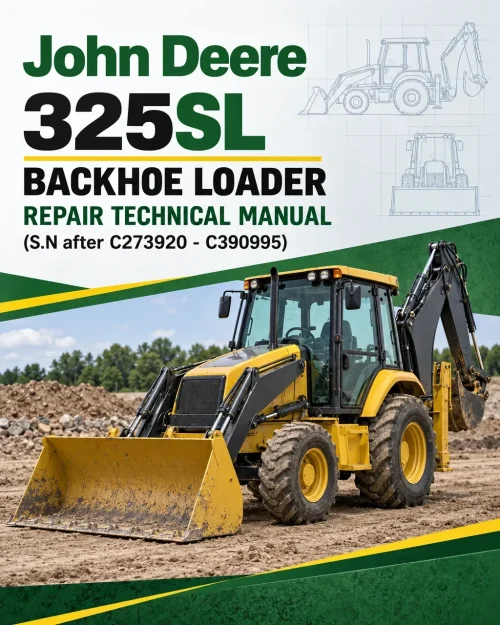 John Deere 325SL Backhoe Loader Repair Technical Manual (S.N after C273920 - C390995)