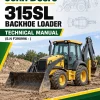 John Deere 315SL Backhoe Loader Technical Manual (S.N F390996 - )