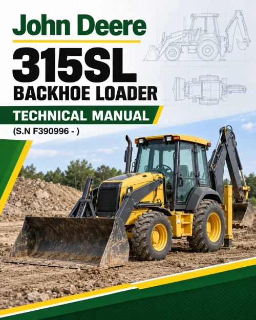 John Deere 315SL Backhoe Loader Technical Manual (S.N F390996 - )