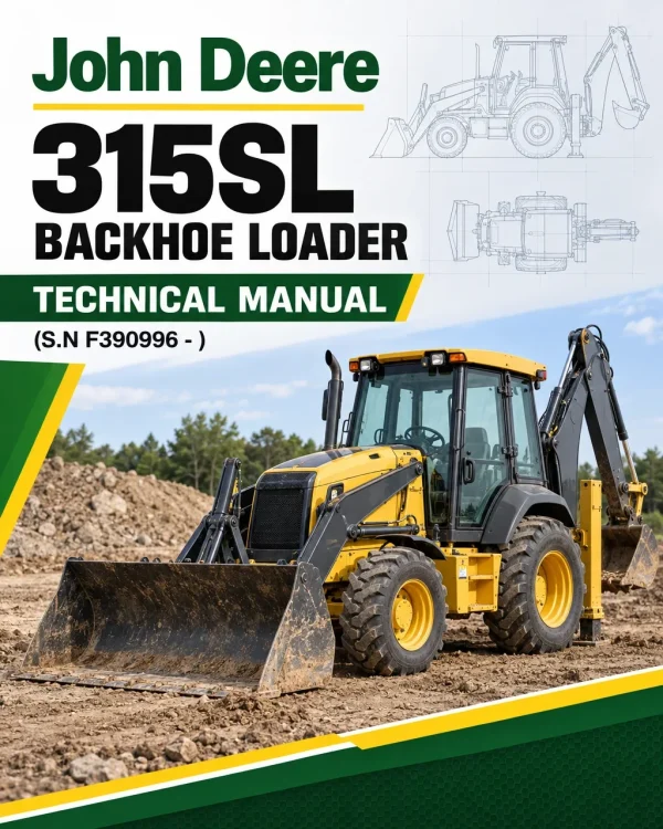 John Deere 315SL Backhoe Loader Technical Manual (S.N F390996 - )