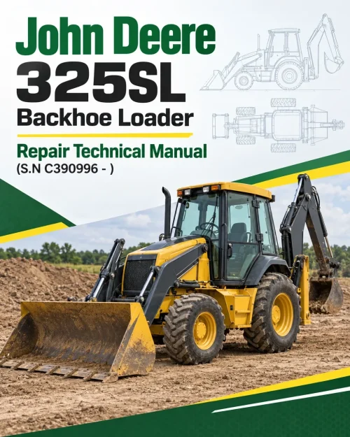 John Deere 325SL Backhoe Loader Repair Technical Manual (S.N C390996 - ) John Deere 325SL Backhoe Loader Repair Technical Manual (S.N C390996 - )