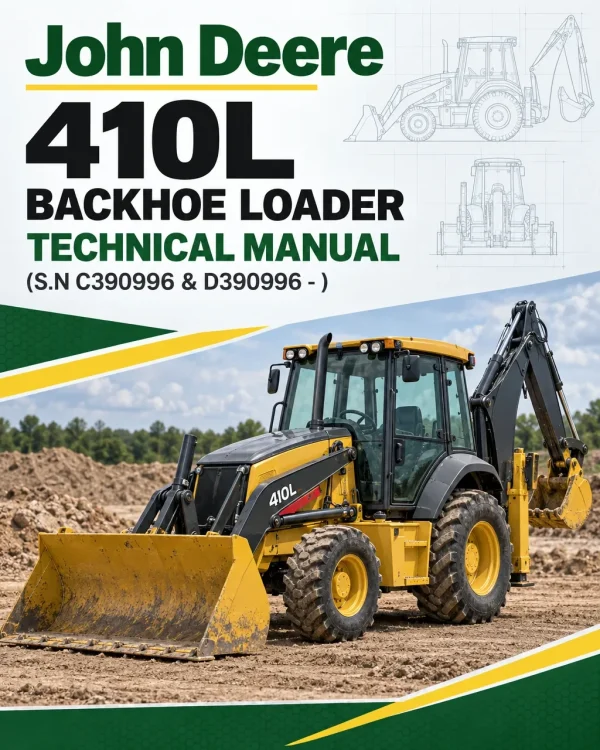 John Deere 410L Backhoe Loader Technical Manual (S.N C390996 & D390996 - )