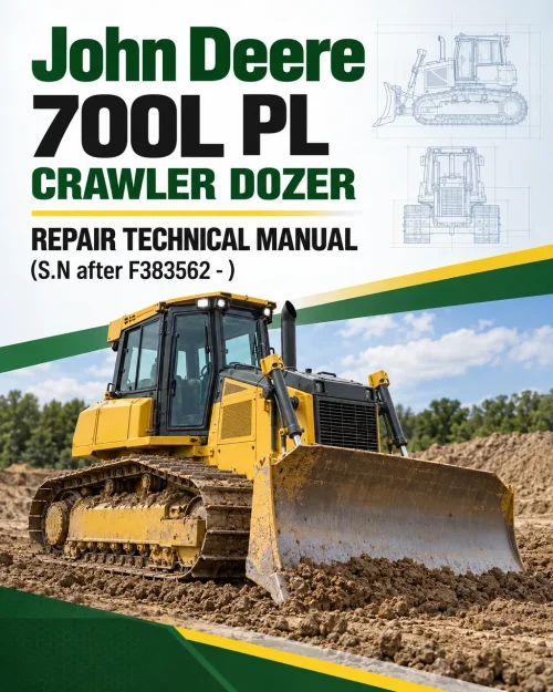 John Deere 700L PL Crawler Dozer Repair Technical Manual (S.N after F383562 - )