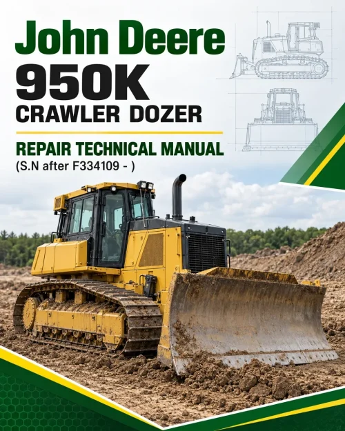 John Deere 950K Crawler Dozer Repair Technical Manual (S.N after F334109 - )