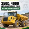 John Deere 350D, 400D Articulated Dump Truck Repair Manual (S.N 608490 - 626762)
