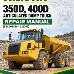 John Deere 350D, 400D Articulated Dump Truck Repair Manual (S.N 608490 - 626762) John Deere 350D, 400D Articulated Dump Truck Repair Manual (S.N 608490 - 626762)
