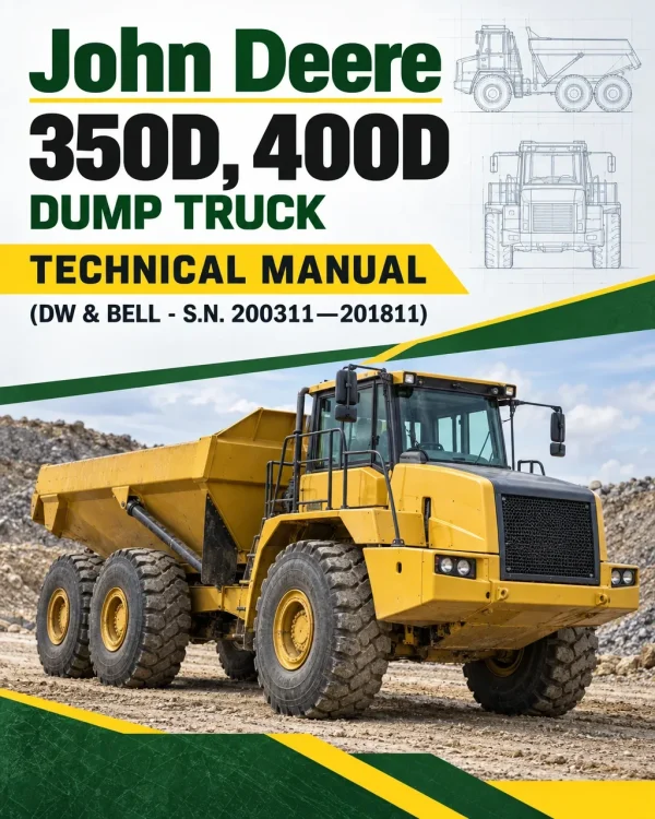 John Deere 350D, 400D Dump Truck Technical Manual (DW & BELL - S.N. 200311—201811)
