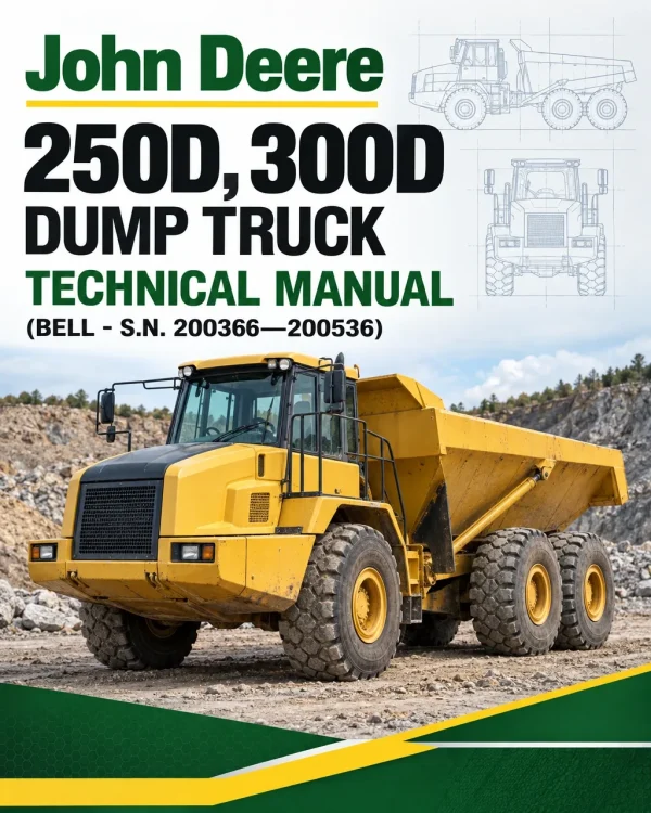 John Deere 250D, 300D Dump Truck Technical Manual (BELL - S.N. 200366—200536)