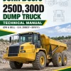 John Deere 250D, 300D Dump Truck Technical Manual (DW & BELL - S.N. 200537—201811)