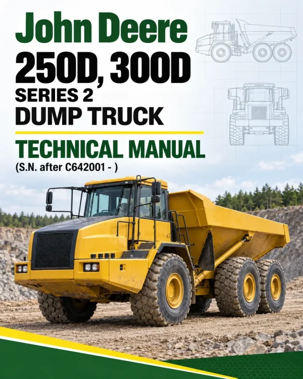 John Deere 250D, 300D Series 2 Dump Truck Technical Manual (S.N. after C642001 - )