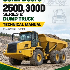 John Deere 250D, 300D Series 2 Dump Truck Technical Manual (S.N. 626761 - 642000)