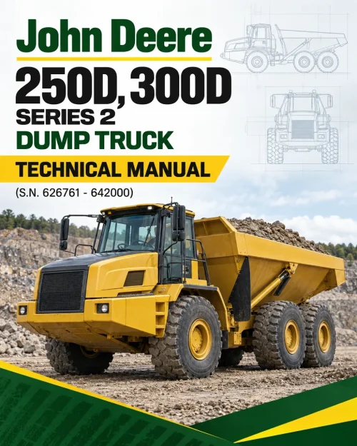 John Deere 250D, 300D Series 2 Dump Truck Technical Manual (S.N. 626761 - 642000)