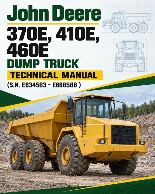 John Deere 370E, 410E, 460E Dump Truck Technical Manual (S.N. E634583 - E668586 ) John Deere 370E, 410E, 460E Dump Truck Technical Manual (S.N. E634583 - E668586 )