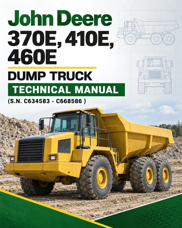 John Deere 370E, 410E, 460E Dump Truck Technical Manual (S.N. C634583 - C668586 )