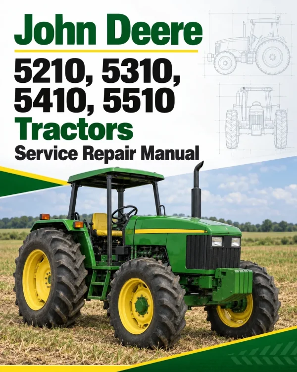 John Deere 5210, 5310, 5410, 5510 Tractors Service Repair Manual (TM1716)