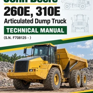 John Deere 260E, 310E Articulated Dump Truck Technical Manual (S.N. F708125 - )
