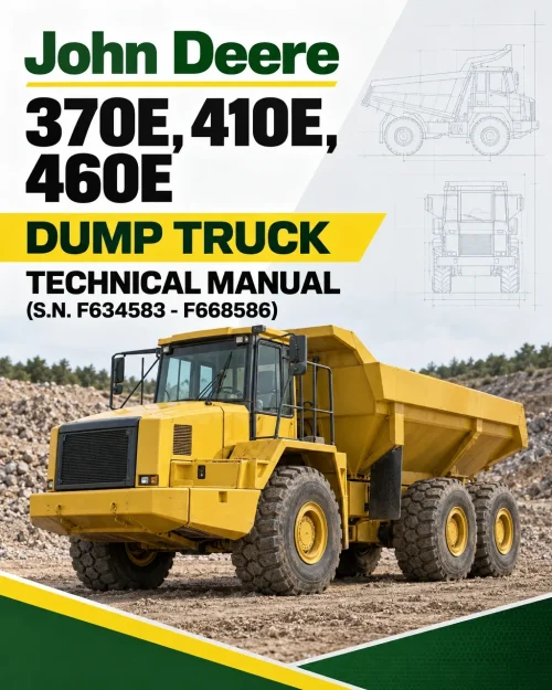 John Deere 370E, 410E, 460E Dump Truck Technical Manual (S.N. F634583 - F668586 ) John Deere 370E, 410E, 460E Dump Truck Technical Manual (S.N. F634583 - F668586 )
