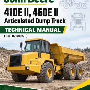 John Deere 410E II, 460E II Articulated Dump Truck Technical Manual (S.N. D708125 - )