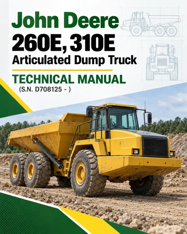John Deere 260E, 310E Articulated Dump Truck Technical Manual (S.N. D708125 - )