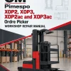 OM Pimespo XOP2, XOP3, XOP2ac and XOP3ac Ordre Picker Workshop Repair Manual