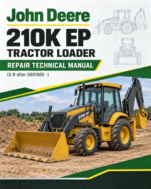 John Deere 210K EP Tractor Loader Repair Technical Manual (S.N after G891000 -) John Deere 210K EP Tractor Loader Repair Technical Manual (S.N after G891000 -)