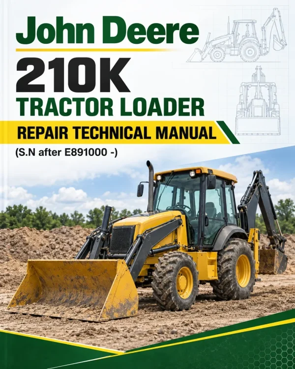 John Deere 210K Tractor Loader Repair Technical Manual (S.N after E891000 -)