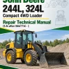 John Deere 244L, 324L Compact 4WD Loader Repair Technical Manual (S.N after B047716 - )