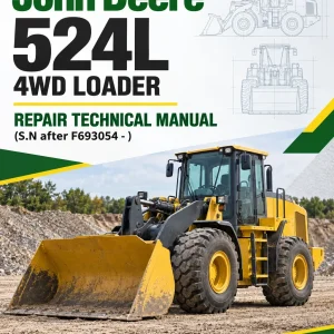 John Deere 524L 4WD Loader Repair Technical Manual (S.N after F693054 - )