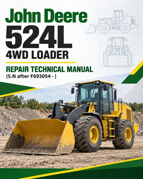 John Deere 524L 4WD Loader Repair Technical Manual (S.N after F693054 - )