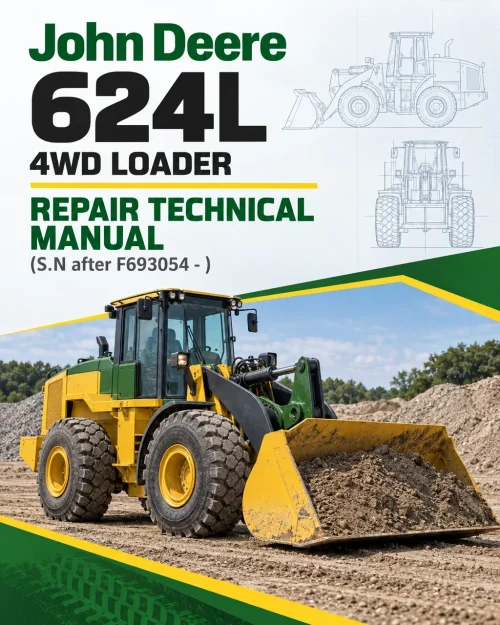John Deere 624L 4WD Loader Repair Technical Manual (S.N after F693054 - )