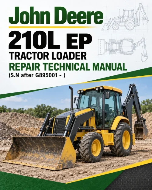 John Deere 210L EP Tractor Loader Repair Technical Manual (S.N after G895001 - ) John Deere 210L EP Tractor Loader Repair Technical Manual (S.N after G895001 - )