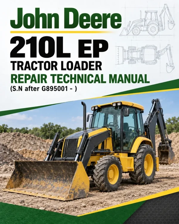 John Deere 210L EP Tractor Loader Repair Technical Manual (S.N after G895001 - )