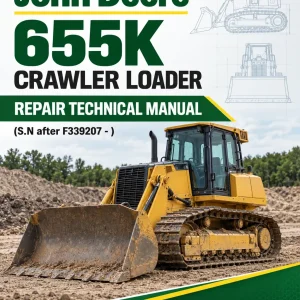 John Deere 655K Crawler Loader Repair Technical Manual (S.N after F339207 - ) John Deere 655K Crawler Loader Repair Technical Manual (S.N after F339207 - )