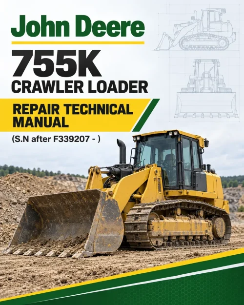 John Deere 755K Crawler Loader Repair Technical Manual (S.N after F339207 - ) John Deere 755K Crawler Loader Repair Technical Manual (S.N after F339207 - )