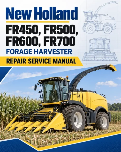 New Holland FR450, FR500, FR600, FR700 Forage Harvester Repair Service Manual New Holland FR450, FR500, FR600, FR700 Forage Harvester Repair Service Manual