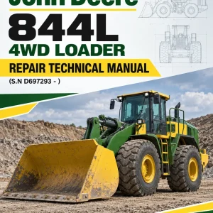 John Deere 844L 4WD Loader Repair Technical Manual (S.N D697293 - )