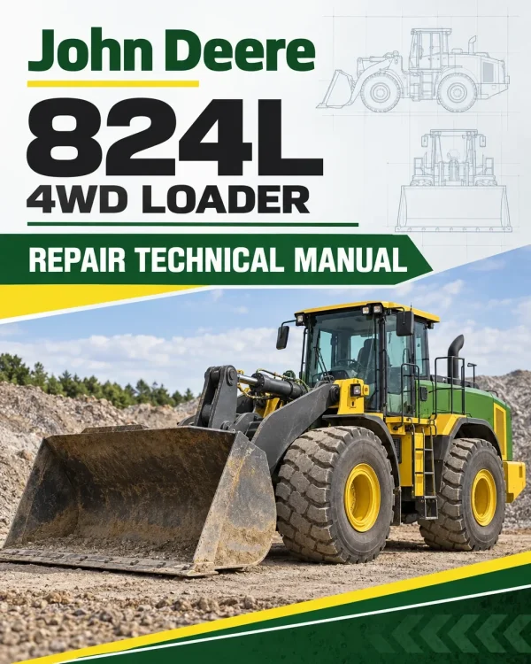 John Deere 824L 4WD Loader Repair Technical Manual (S.N F697293 & L697293 - )