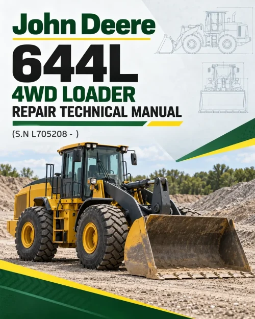 John Deere 644L 4WD Loader Repair Technical Manual (S.N L705208 - )