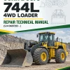John Deere 744L 4WD Loader Repair Technical Manual (S.N D697293 - )