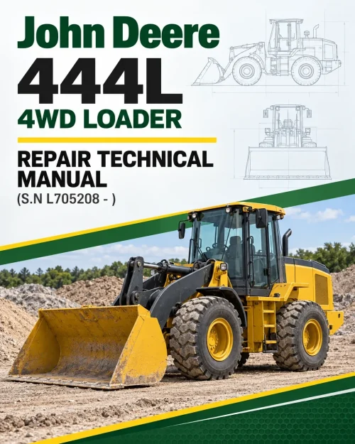 John Deere 444L 4WD Loader Repair Technical Manual (S.N L705208 - ) John Deere 444L 4WD Loader Repair Technical Manual (S.N L705208 - )