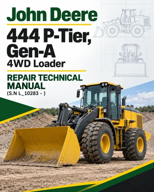 John Deere 444 P-Tier, Gen-A 4WD Loader Repair Technical Manual (S.N L_10283 - )
