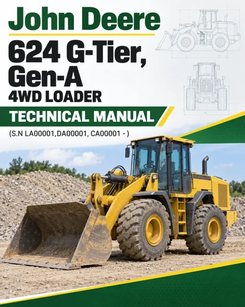 John Deere 624 G-Tier, Gen-A 4WD Loader Technical Manual (S.N LA00001,DA00001, CA00001 - )