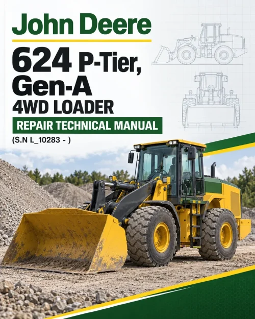 John Deere 624 P-Tier, Gen-A 4WD Loader Repair Technical Manual (S.N L_10283 - )