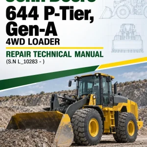 John Deere 644 P-Tier, Gen-A 4WD Loader Repair Technical Manual (S.N L_10283 - )