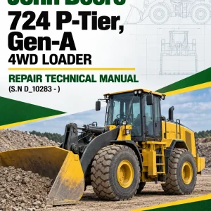 John Deere 724 P-Tier, Gen-A 4WD Loader Repair Technical Manual (S.N D_10283 - )