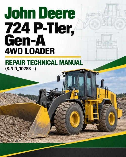 John Deere 724 P-Tier, Gen-A 4WD Loader Repair Technical Manual (S.N D_10283 - ) John Deere 724 P-Tier, Gen-A 4WD Loader Repair Technical Manual (S.N D_10283 - )