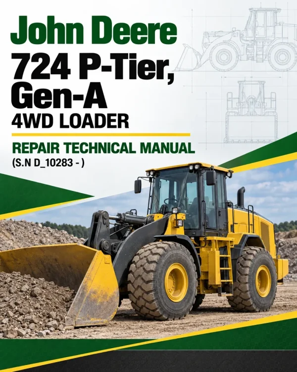 John Deere 724 P-Tier, Gen-A 4WD Loader Repair Technical Manual (S.N D_10283 - )