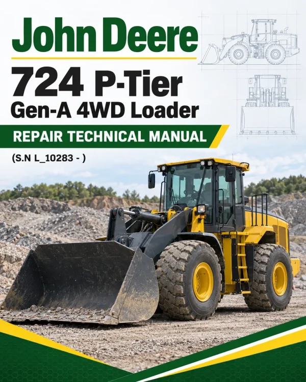 John Deere 724 P-Tier, Gen-A 4WD Loader Repair Technical Manual (S.N L_10283 - )