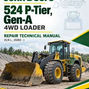 John Deere 524 P-Tier, Gen-A 4WD Loader Repair Technical Manual (S.N L_10283 - ) John Deere 524 P-Tier, Gen-A 4WD Loader Repair Technical Manual (S.N L_10283 - )