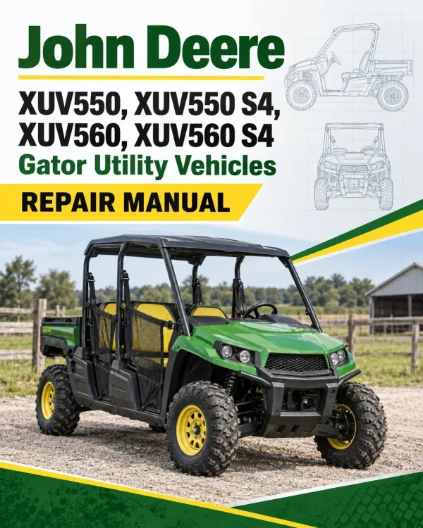 John Deere XUV550, XUV550 S4, XUV560, XUV560 S4 Gator Utility Vehicles Repair Manual John Deere XUV550, XUV550 S4, XUV560, XUV560 S4 Gator Utility Vehicles Repair Manual
